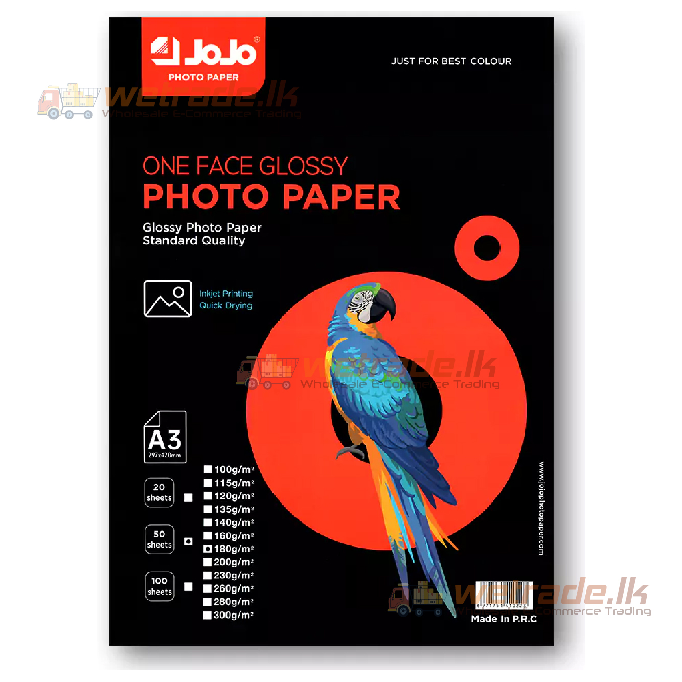JOJO Gloss photo paper for Inkjet Printer